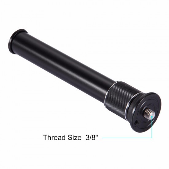 PU3008 Metal Handheld Adjustable 3/8 Inch Screw Tripod Mount Monopod Extension Rod for DSLR & SLR Cameras