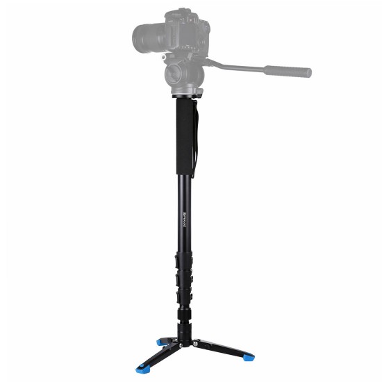 PU3015 Four-Section Aluminum-magnesium Alloy Self-Standing Monopod with Support Base Bracket PU3015 Four-Section Aluminum-magnesium Alloy Self-Standing Monopod with Support Base Bracket