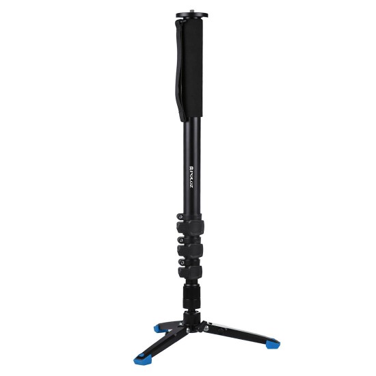 PU3015 Four-Section Aluminum-magnesium Alloy Self-Standing Monopod with Support Base Bracket