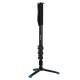 PU3015 Four-Section Aluminum-magnesium Alloy Self-Standing Monopod with Support Base Bracket PU3015 Four-Section Aluminum-magnesium Alloy Self-Standing Monopod with Support Base Bracket