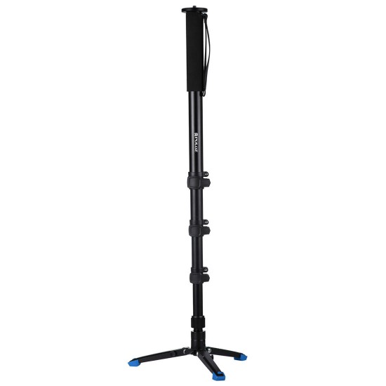 PU3015 Four-Section Aluminum-magnesium Alloy Self-Standing Monopod with Support Base Bracket