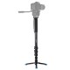 PU3015 Four-Section Aluminum-magnesium Alloy Self-Standing Monopod with Support Base Bracket