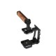 BMPCC Half Frame Cage Stabilizer with Wood Handle for Blackmagic Pocket Cinema Camera 4K