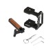 BMPCC Half Frame Cage Stabilizer with Wood Handle for Blackmagic Pocket Cinema Camera 4K