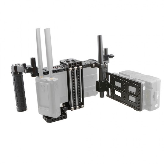 C1757 Aluminum Alloy Adjustable Cage Stabilizer Cheese Plate for Camera Monitor/Battery C1757 Aluminum Alloy Adjustable Cage Stabilizer Cheese Plate for Camera Monitor/Battery