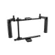 C1854 Adjustable Stabilizer Cage with Dual Handle for 5 Inch 7 Inch Camera Monitor