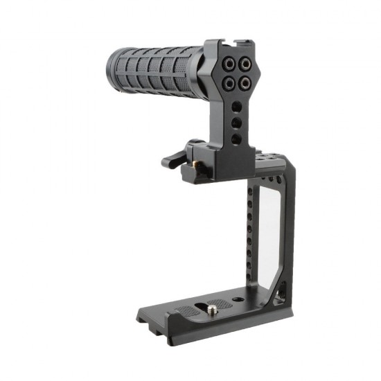 C1865 C-Cage Rig Stabilizer with Cheese Pipe Handle for Sony A7 A7S A7RII A7SII A9 DSLR Camera for ARRI