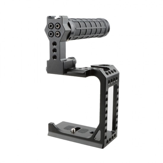 C1865 C-Cage Rig Stabilizer with Cheese Pipe Handle for Sony A7 A7S A7RII A7SII A9 DSLR Camera for ARRI