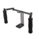 C1871 Adjustable Stabilizer Cage with Dual Handle for 5 Inch 7 Inch Camera Monitor