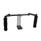 C1871 Adjustable Stabilizer Cage with Dual Handle for 5 Inch 7 Inch Camera Monitor