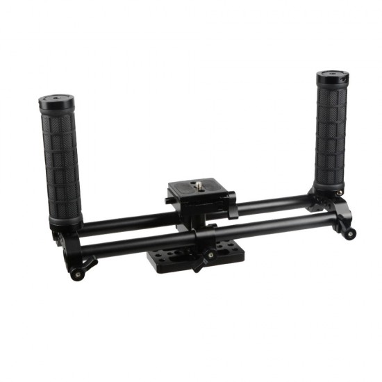 C1916 Universal Quick Release Stabilizer Rig with Dual Handle for DSLR Camera C1916 Universal Quick Release Stabilizer Rig with Dual Handle for DSLR Camera