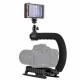 PKT3012 C-Shape Stabilizer Video Light Mini Tripod Ball Head Kit for DSLR Action Sports Camera Smartphone