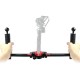 PU270 Dual Handle Handheld Grip Aluminum Alloy Camera Stabilizer for DJI RONIN-S MOZA ZhiYun Gimbal