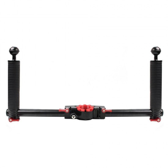 PU270 Dual Handle Handheld Grip Aluminum Alloy Camera Stabilizer for DJI RONIN-S MOZA ZhiYun Gimbal PU270 Dual Handle Handheld Grip Aluminum Alloy Camera Stabilizer for DJI RONIN-S MOZA ZhiYun Gimbal