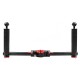 PU270 Dual Handle Handheld Grip Aluminum Alloy Camera Stabilizer for DJI RONIN-S MOZA ZhiYun Gimbal PU270 Dual Handle Handheld Grip Aluminum Alloy Camera Stabilizer for DJI RONIN-S MOZA ZhiYun Gimbal