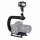 PU3006 C-shaped Hand Grip Camera Stabilizer Steadycam Holder Phone Clamp for DSLR PU3006 C-shaped Hand Grip Camera Stabilizer Steadycam Holder Phone Clamp for DSLR