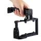 PU3020B Aluminum Alloy Video Camera Cage Protector Handle Stabilizer for Sony A6300 A6000