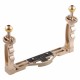PU3523 Adjustable Dual Handles Aluminium Alloy Tray Stabilizer for DSLR Camera Action Camera Diving Photography