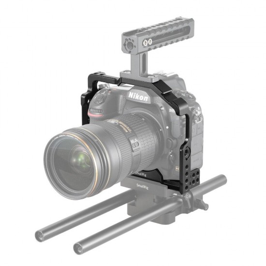 2129 D850 DSLR Camera Cage for Nikon D850 With Cold Shoe Mount Arri Locating Holes for Diy Options 2129 D850 DSLR Camera Cage for Nikon D850 With Cold Shoe Mount Arri Locating Holes for Diy Options