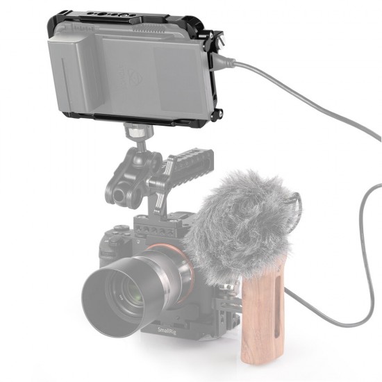 2209 Directors Monitor Cage for Atomos Ninja V Feature with Rails on The Top and Bottom 2209 Directors Monitor Cage for Atomos Ninja V Feature with Rails on The Top and Bottom