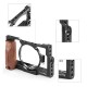 2225 RX100 M6 Camera Cage With Wooden Side Handle for Sony RX100 VI DSLR Cage Wood Hand Grip Kit for Camera Photography Vlog Video Recording