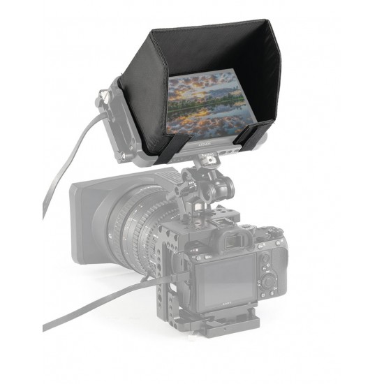 2269 DSLR Camera Director Monitor Sun Hood for Atomos Ninja V Nylon Easy to Take on and Removed 2269 DSLR Camera Director Monitor Sun Hood for Atomos Ninja V Nylon Easy to Take on and Removed