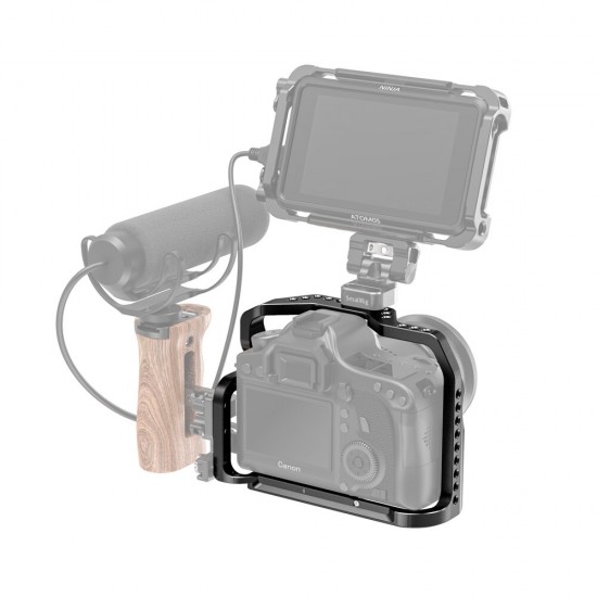 2407 6D Form-fitting Cage for Canon EOS 6D Camera Cage With Built-in Arca Plate ARRI Locating Holes 2407 6D Form-fitting Cage for Canon EOS 6D Camera Cage With Built-in Arca Plate ARRI Locating Holes