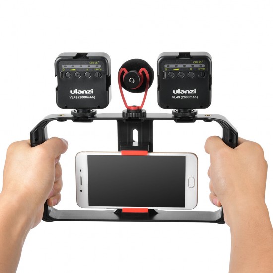 Smartphone Filmmaking Kit Phone Live Photography VLog Set Dual Fill Lights Microphone foto Studio Smartphone