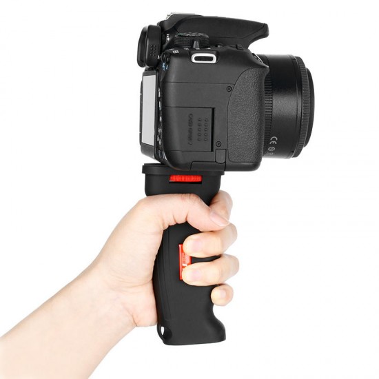 R003 1/4 Screw Vlog Handle Hand Grip Stabilizer for DSLR SLR Camera Smartphone Action Camera