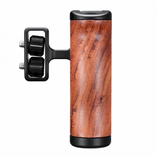 R027 Universal Brazilian Rosewood Camera Cage Handle Triple Slide Screw Handle Microphone LED Light Mount R027 Universal Brazilian Rosewood Camera Cage Handle Triple Slide Screw Handle Microphone LED Light Mount