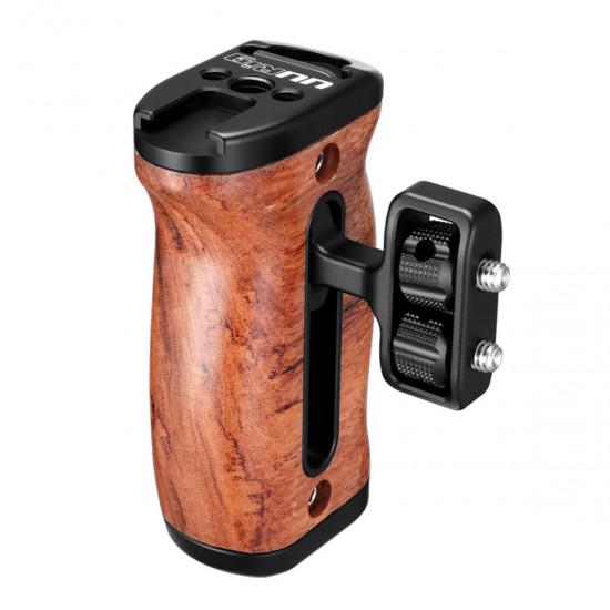R027 Universal Brazilian Rosewood Camera Cage Handle Triple Slide Screw Handle Microphone LED Light Mount R027 Universal Brazilian Rosewood Camera Cage Handle Triple Slide Screw Handle Microphone LED Light Mount