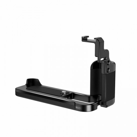 R035 Metal Quick Release Camera L Plate L-Bracket with Extend Cold Shoe Camera Accessories for Fujifilm X-T200