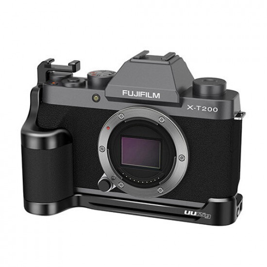 R035 Metal Quick Release Camera L Plate L-Bracket with Extend Cold Shoe Camera Accessories for Fujifilm X-T200