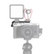 R038 Dual Hot Shoe Camera Extension Mount Bracket Vlog Microphone LED Light Extend Stand for Canon M6 Mark II R038 Dual Hot Shoe Camera Extension Mount Bracket Vlog Microphone LED Light Extend Stand for Canon M6 Mark II