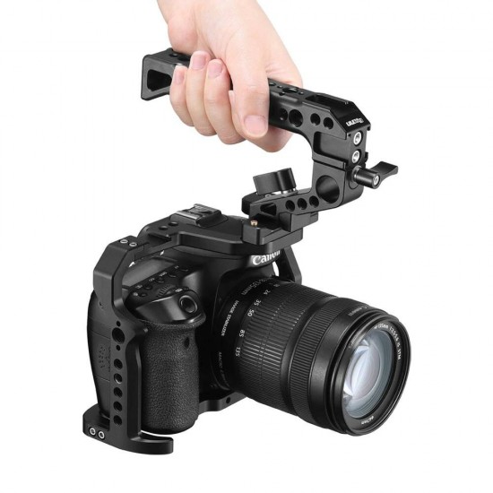 R042 Universal Camera Cage Handle Hand Grip With 1/4 Screw Cold Shoe Mount for DSLR