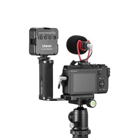 R043 Universal Vertical Shooting Arca L Plate Mount Bracket with Cold Shoe DSLR Camera Accessories