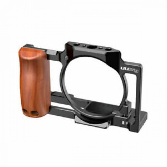 R056 Aluminum Full Cage with Wooden Handgrip Parts For Sony ZV1 SLR Camera