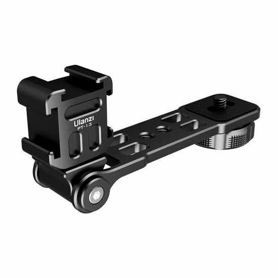 PT-13 Extend Cold Shoe Mount Plate Microphone Video Light Mount Extension Bar for Zhiyun Smooth DJI Gimbal Stabilizer