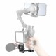 PT-13 Extend Cold Shoe Mount Plate Microphone Video Light Mount Extension Bar for Zhiyun Smooth DJI Gimbal Stabilizer