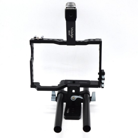 VD-07 Portable Aluminum Camera Cage Rig Stabilizer Top Handle Grip for DSLR Camera DV Mount VD-07 Portable Aluminum Camera Cage Rig Stabilizer Top Handle Grip for DSLR Camera DV Mount