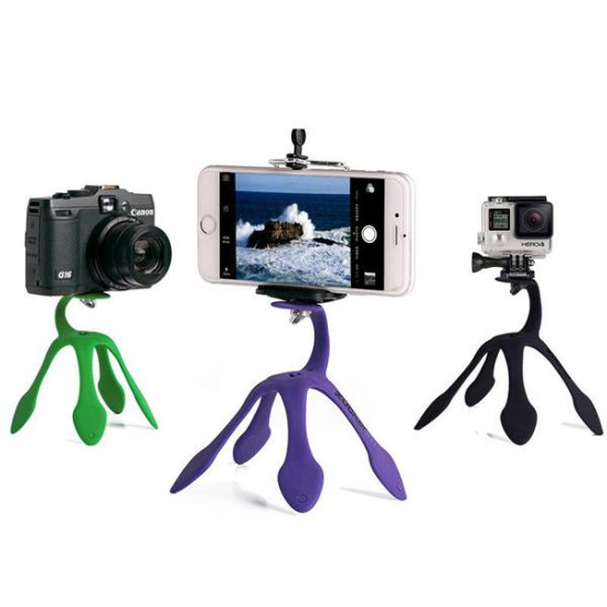 Mini Tripod Mount Portable Flexible Stand Holder for iPhone Smartphone Gopro Sjcam Xiaomi Yi