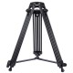 PU3003 Adjustable Aluminum Alloy Tripod 62-160CM with Fluid Drag Tripod Head