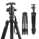 XTGP439 Aluminum Alloy 4-Sections Camera Tripod for DSLR Stand With Ball Head 8kg Max Load
