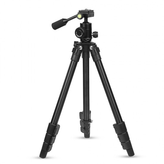 XTGP440 Flexible 4-sections 0.93kg Portable Aluminum Tripod for DSLR Camera Digital Camcorder