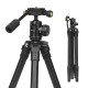 XTGP440 Flexible 4-sections 0.93kg Portable Aluminum Tripod for DSLR Camera Digital Camcorder