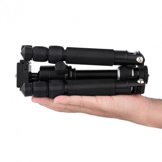 XTGP441 Portable Tripod 3 Sections Foldable Telescopic Tripod with Ball Head for DSLR Cameras