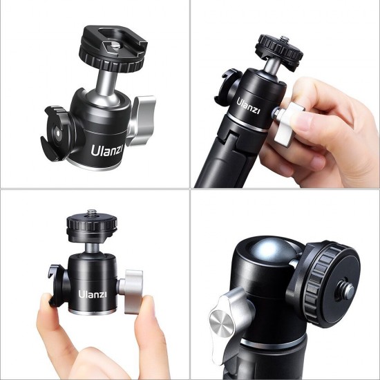 Lite Mini Tripod Extendable Dual Cold Shoe Ball Head Tripod for Phone Mirrorless Camera Lite Mini Tripod Extendable Dual Cold Shoe Ball Head Tripod for Phone Mirrorless Camera