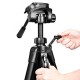 WT3520 Aluminum Alloy Foldable Protable Photography Tripod for Camera DV Camcorder