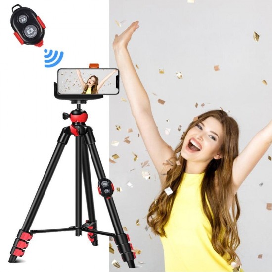 T60 Mobile Phone Holder With Bluetooth Remote Control Camera Tripod For IPhone/Galaxy/Huawei/ For Gopro For SLR T60 Mobile Phone Holder With Bluetooth Remote Control Camera Tripod For IPhone/Galaxy/Huawei/ For Gopro For SLR