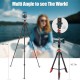 T60 Mobile Phone Holder With Bluetooth Remote Control Camera Tripod For IPhone/Galaxy/Huawei/ For Gopro For SLR T60 Mobile Phone Holder With Bluetooth Remote Control Camera Tripod For IPhone/Galaxy/Huawei/ For Gopro For SLR